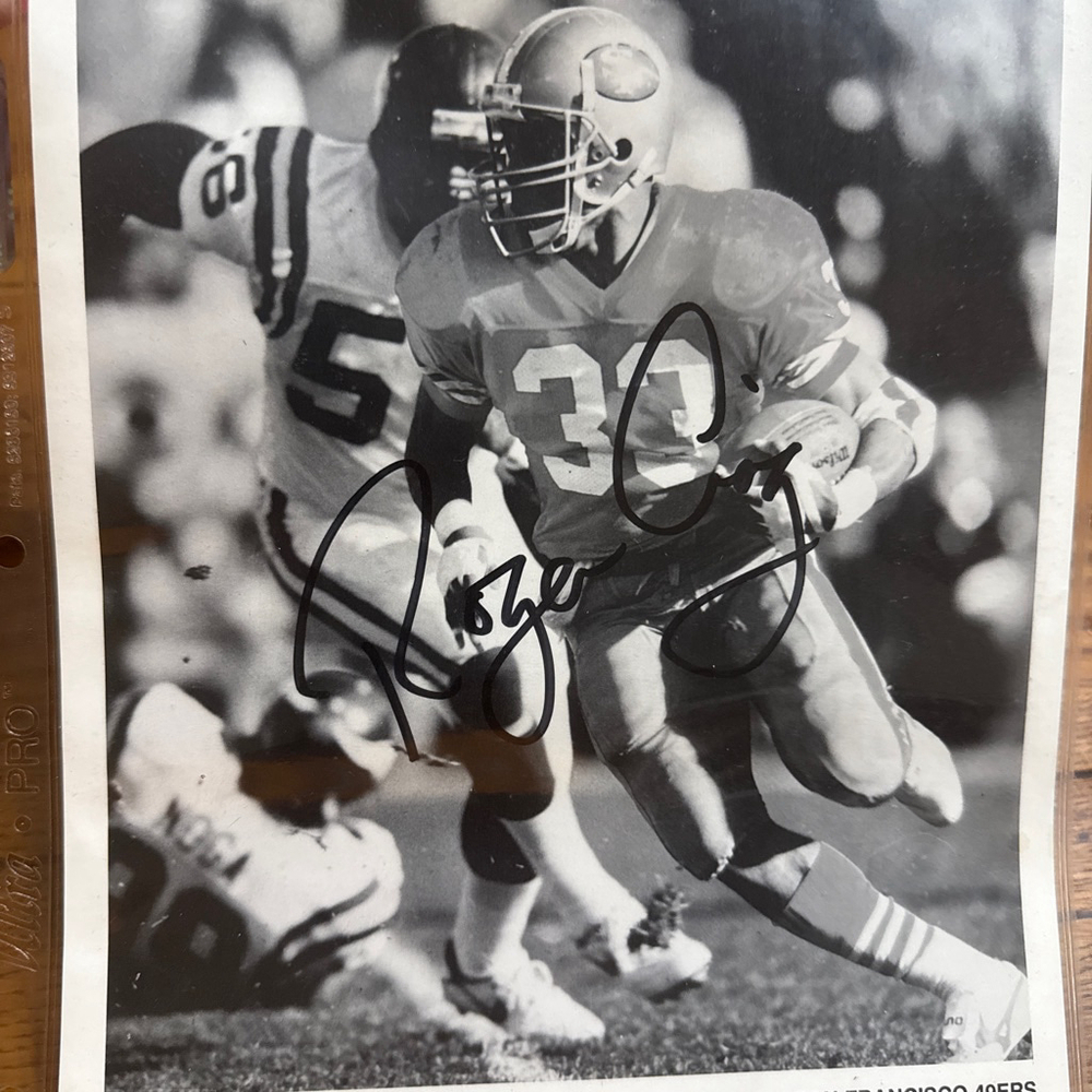 Roger Craig signed Photo San Francisco 49ers black and White8x 10